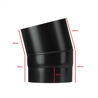 15 degree bend 5" (125mm) flue pipe